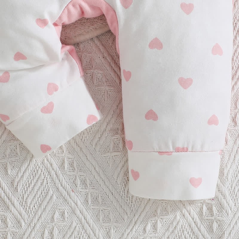 Baby Girl Bow Love Heart Romper with Headband - image 14