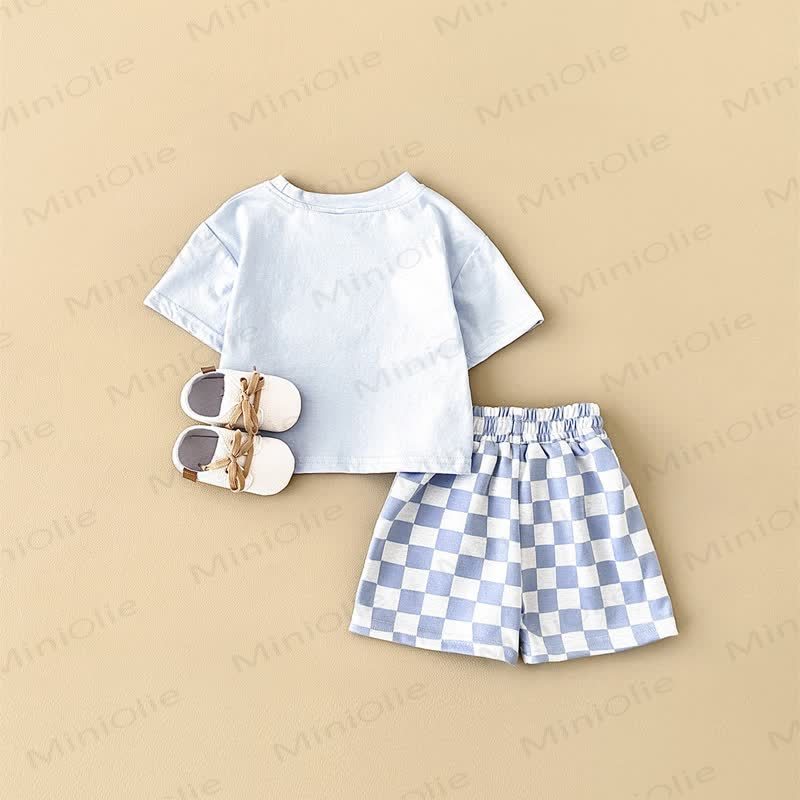 Baby 2-Piece Soft Checkerboard Sweatsuit Set - image 13