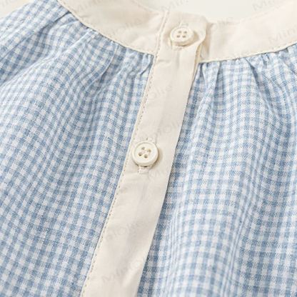 Toddler Blue Plaid Sleeveless Dress - image 7