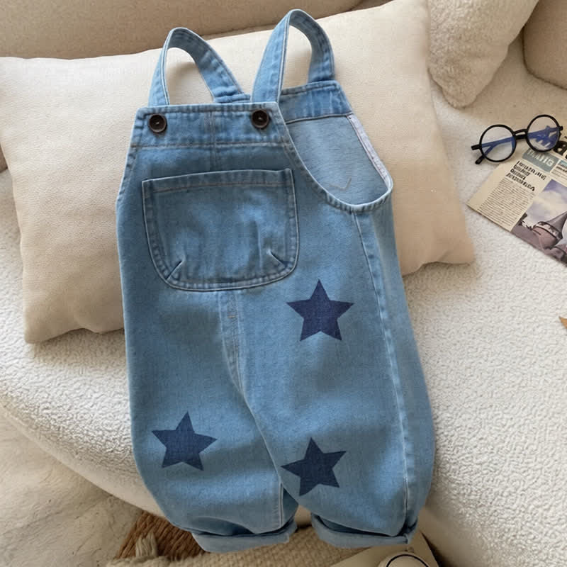 Toddler Boy Star Pocket Overalls - image 4