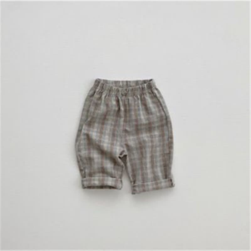 Baby British Style Plaid Pants - Grey - 2-3T - image 6