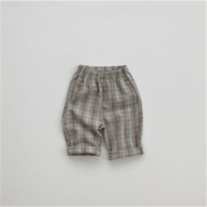 Baby British Style Plaid Pants - Grey - 2-3T - image 6