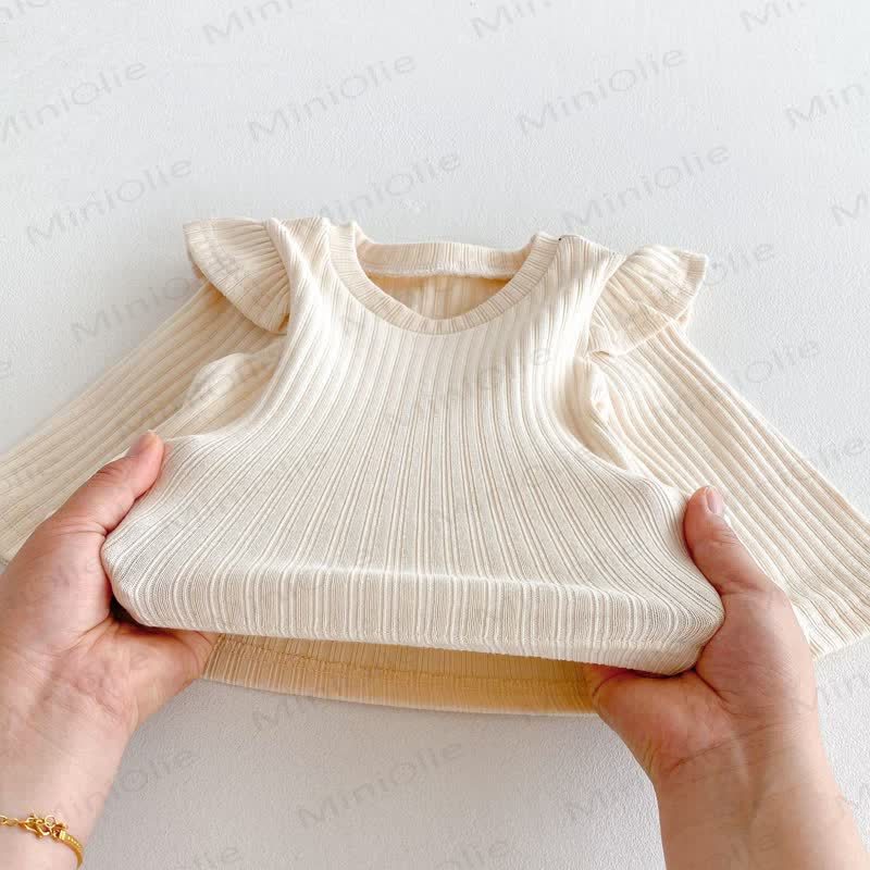 Baby Girls Solid Color Bow Romper - image 13