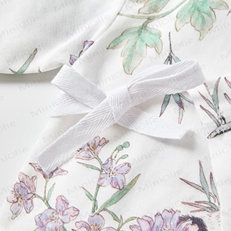 Baby Fruit Print Wrap Romper - image 7