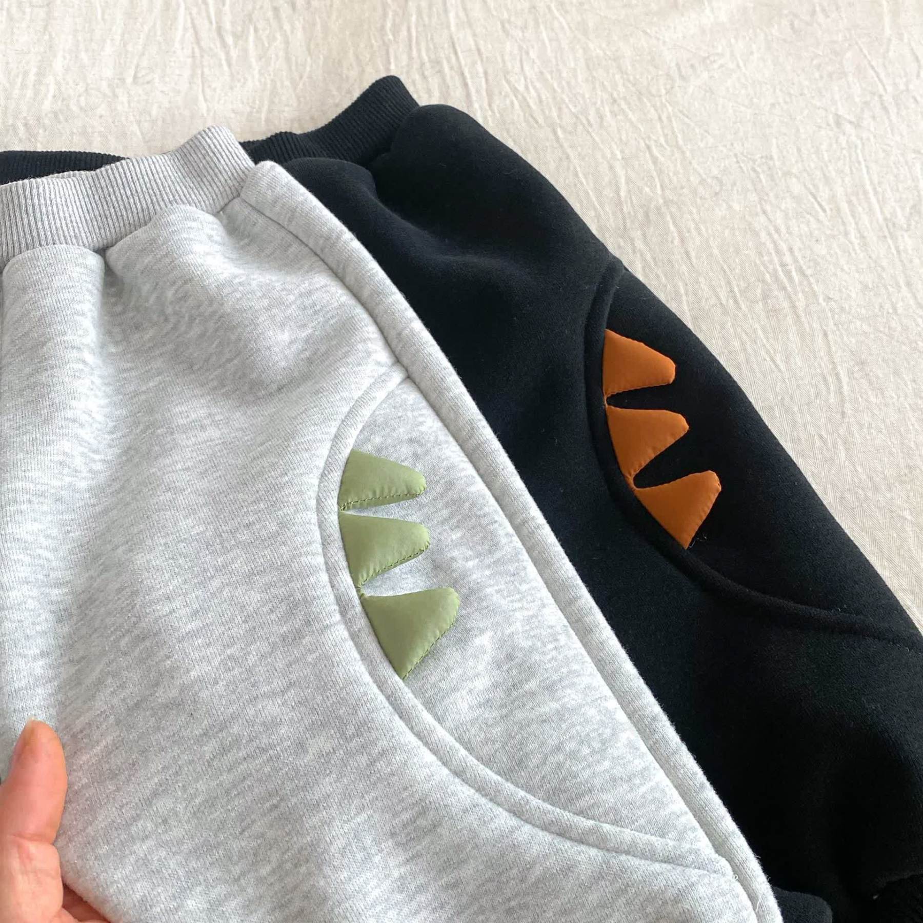 DINOSAUR Baby Toddler Boy Fleece Lined Top & Pants - image 13