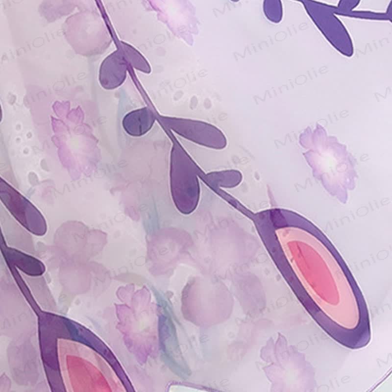 Toddler Girls Floral Print Tulle Sleeveless Dress - image 8