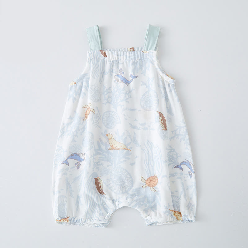 Baby Cotton Gauze Romper - White - 18-24M - image 6