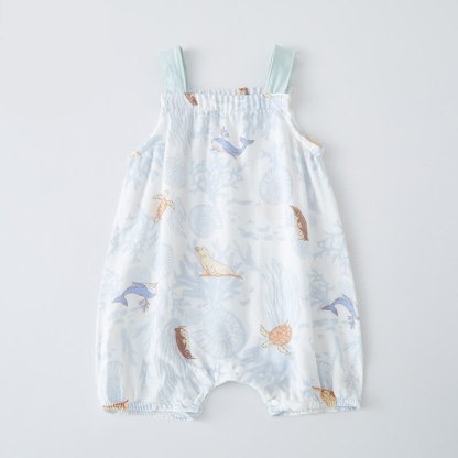 Baby Cotton Gauze Romper - White - 18-24M - image 6