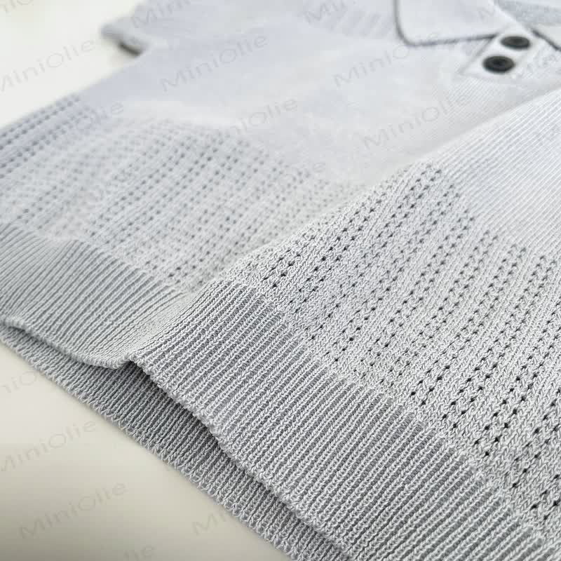 Toddler Boys Cooling Knit Polo Shirt and Pants 2-Piece Set - image 7