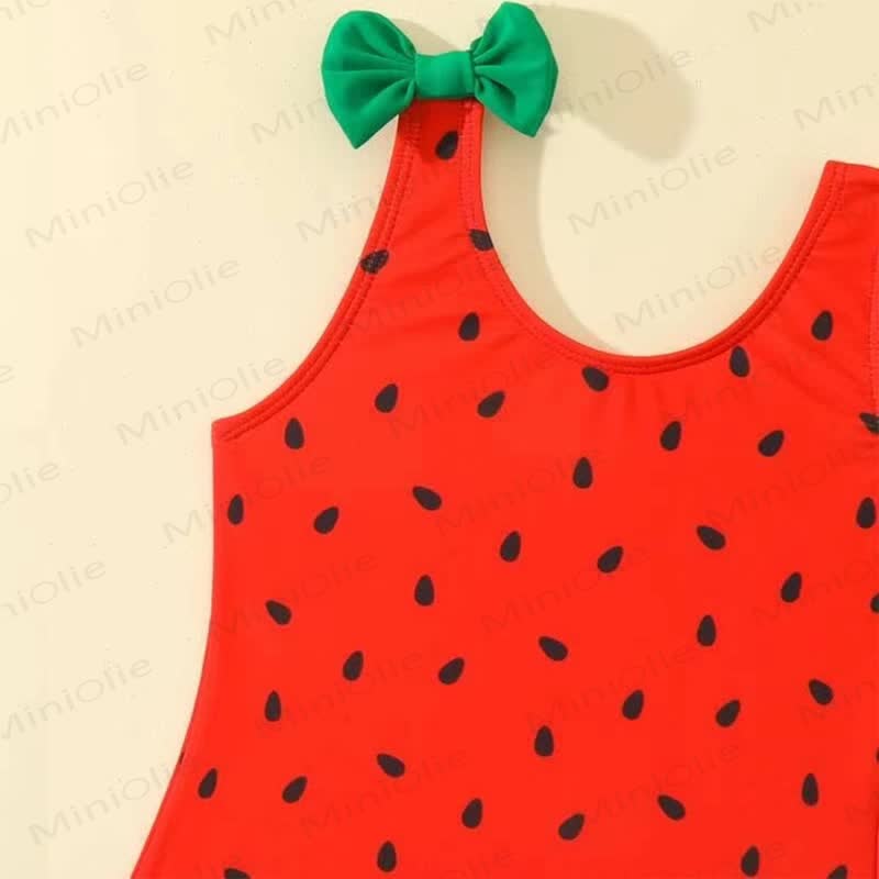 Baby Girl Suspender Watermelon Swimsuit - image 4