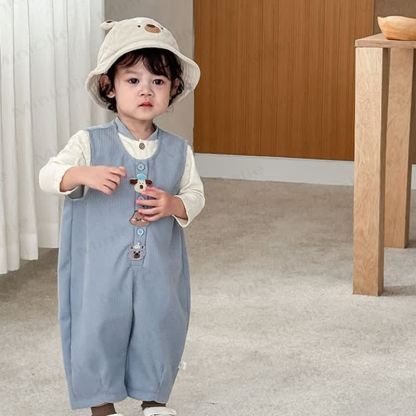 Baby Animal Patch Corduroy Overalls - image 12