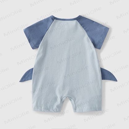 Baby Shark/Dino Raglan Romper - image 4