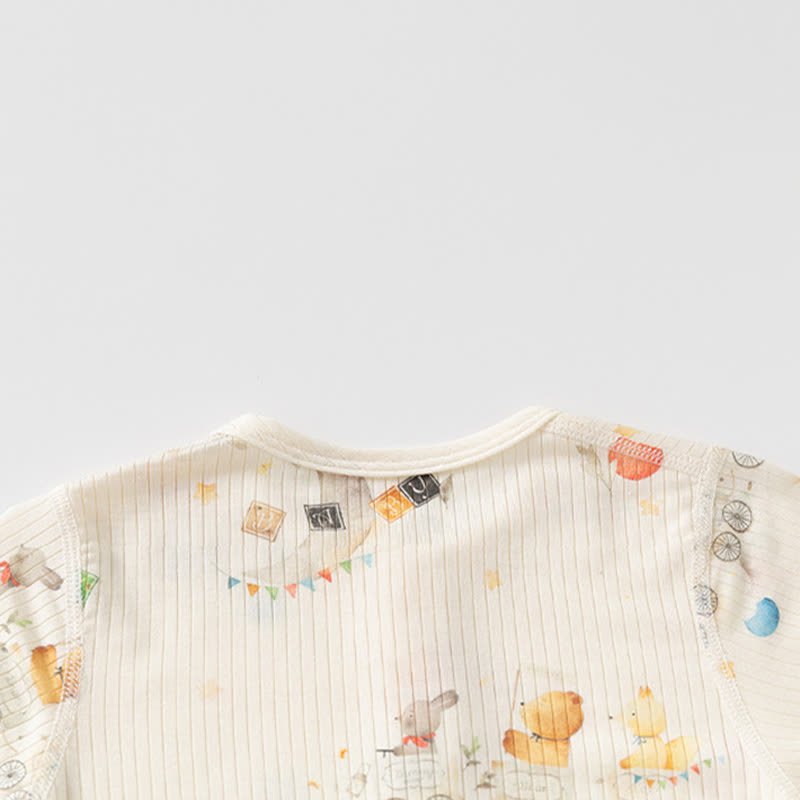 Baby Modal Grape Print Purelysoft Short Sleeves Romper - image 3