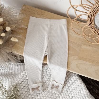 Baby Girl Bow Solid Color Leggings - image 10