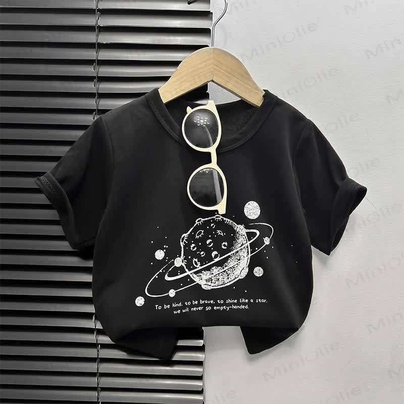 Toddler Cartoon Print Boxy T-Shirt - Black Moon - 4-5T - image 7