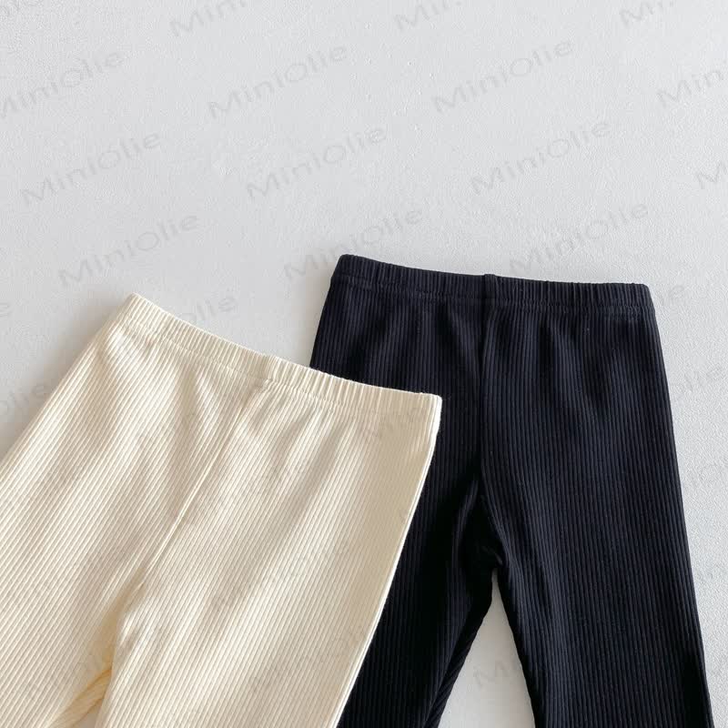 Baby Girl Solid Color Lace Leggings  - image 5