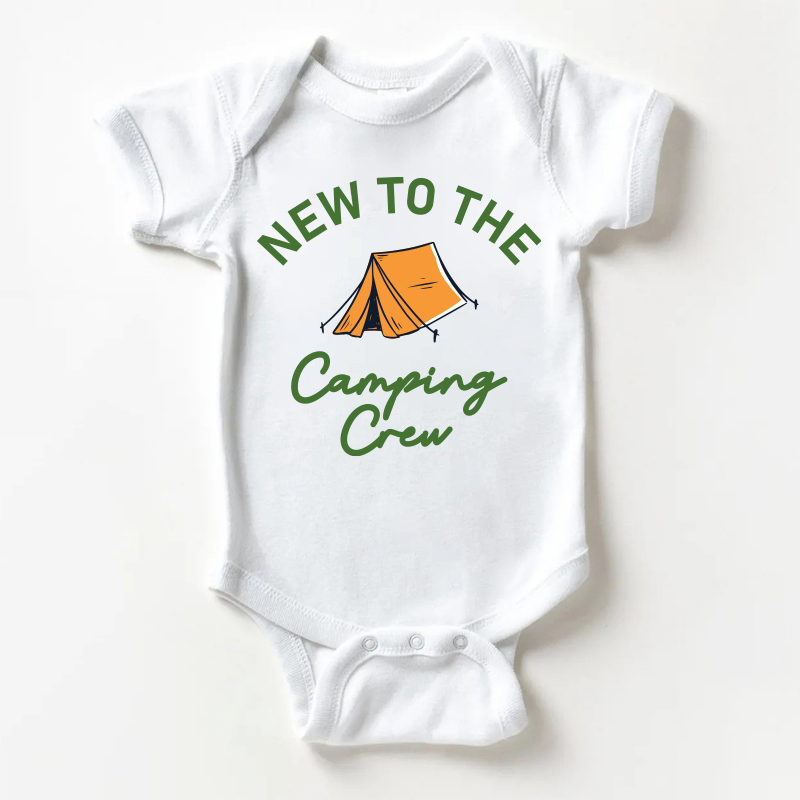 NEW TO THE CAMPING CREW Baby White Bodysuit - White - 18-24M - image 1