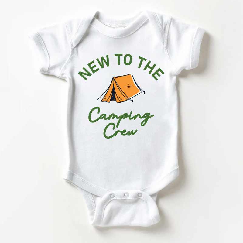 NEW TO THE CAMPING CREW Baby White Bodysuit - White - 18-24M - image 1