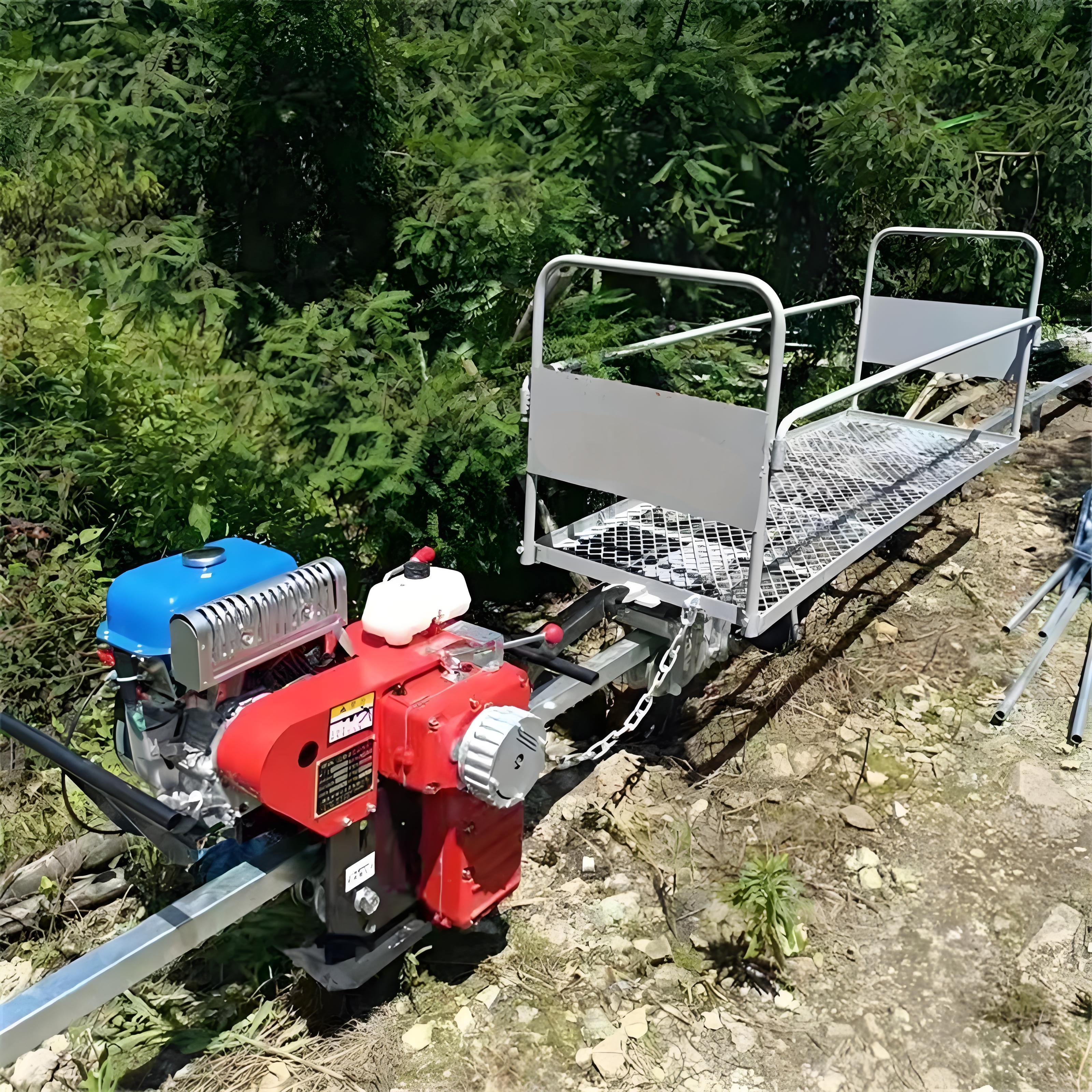 Single track transport vehicle