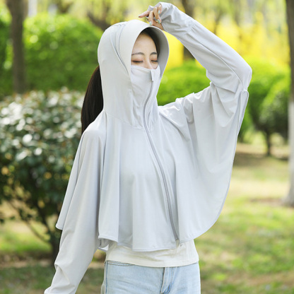 Ice silk thin type UV protection shawl sun protection jacket