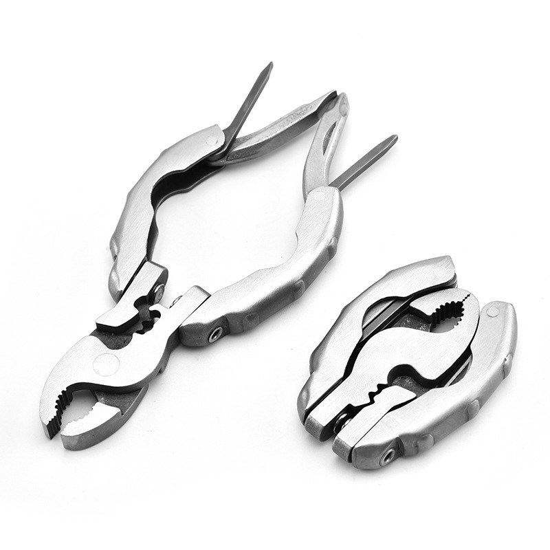 Mini Multi-Purpose Pliers Stainless Steel 9-in-1 Turtle Back Pliers