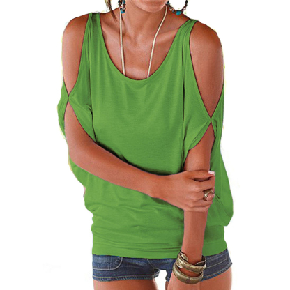 Shoulder Off Loose Versatile T-Shirt