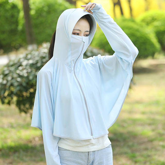 Ice silk thin type UV protection shawl sun protection jacket
