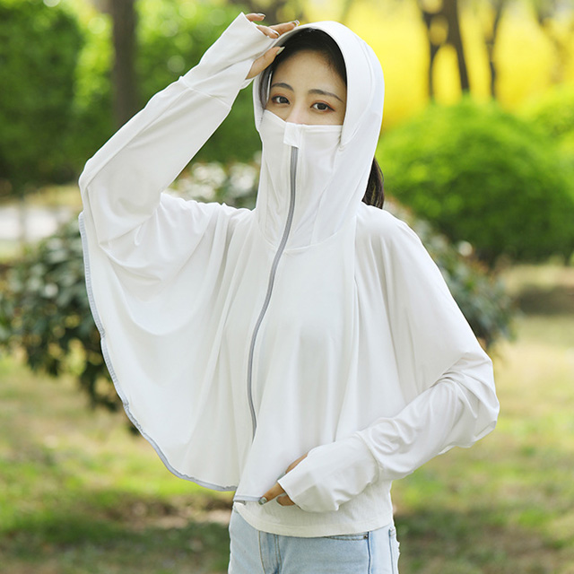 Ice silk thin type UV protection shawl sun protection jacket