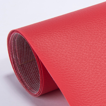 Leather repair self-adhesive patch