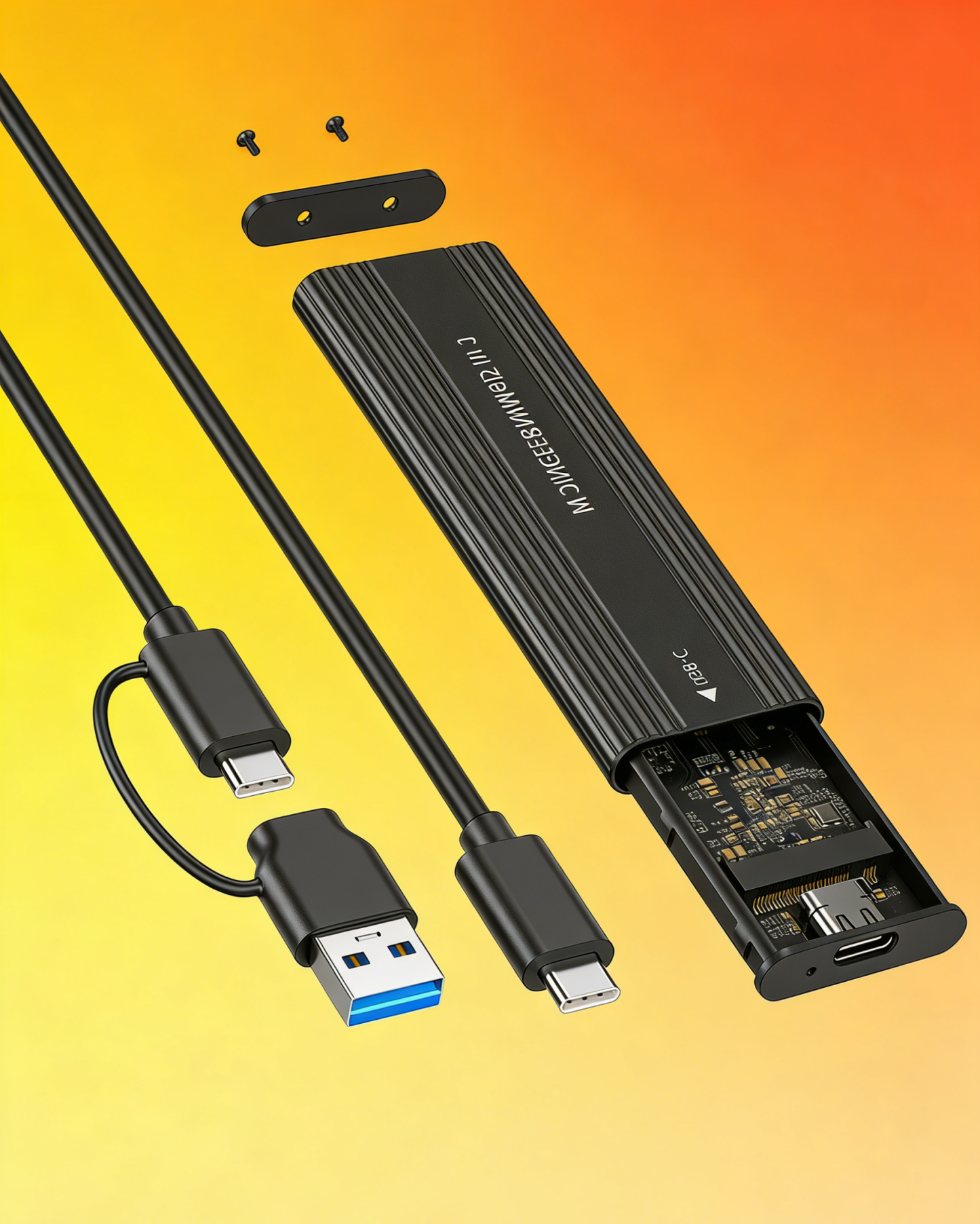 Ultra-Fast Mini Portable SSD | Large Capacity External Hard Drive | High-Speed USB 3.1 Data Transfer for Laptop, Phone & Tablet