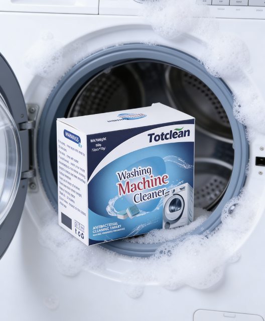 Deep Cleaning Washing Machine Cleaner Effervescent Tablets - Deodorizing & Scale Removal for Top & Front Load Washers - Removes Hidden Grime, Mold & Musty Odors (12pcs/Pack)