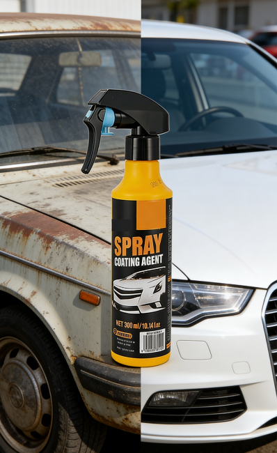 Ceramic Shine Coating Spray - Instant Showroom Finish & Paint Protection: Restore Your Car’s Look