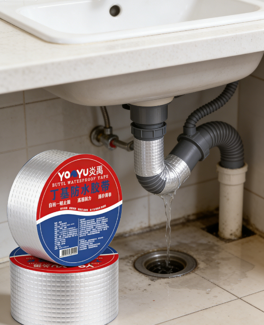 Pita Pelekat Kalis Air Aluminum Foil Butyl 【Beli 1 Percuma 1】- Pelekat Atap Bocor Super Kuat - Sesuai untuk Retakan Dinding, Paip & Atap Zink (Tahan Panas & Hujan)