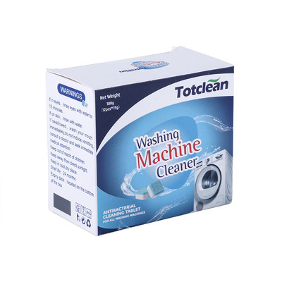 Deep Cleaning Washing Machine Cleaner Effervescent Tablets - Deodorizing & Scale Removal for Top & Front Load Washers - Removes Hidden Grime, Mold & Musty Odors (12pcs/Pack)