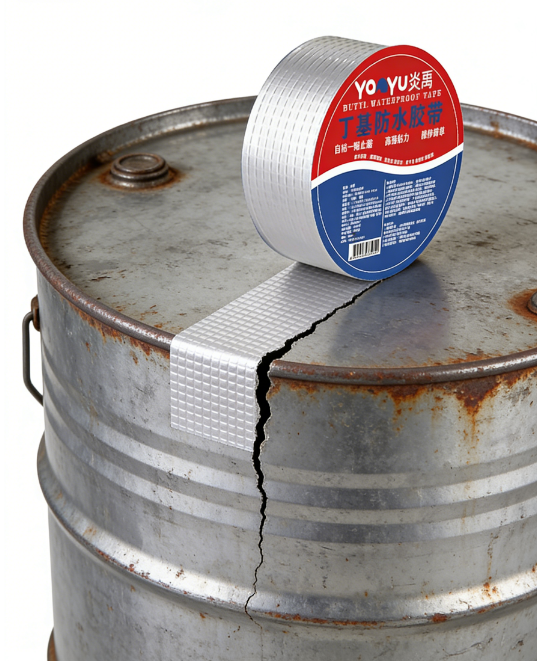 Pita Pelekat Kalis Air Aluminum Foil Butyl 【Beli 1 Percuma 1】- Pelekat Atap Bocor Super Kuat - Sesuai untuk Retakan Dinding, Paip & Atap Zink (Tahan Panas & Hujan)