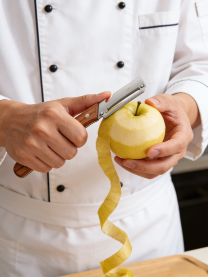 Heavy-Duty Stainless Steel Peeler: Extra-Wide Multi-function Blade for Cabbage Shredding & Tough Skin Veggies