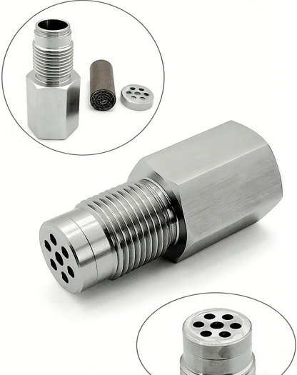 Penyambung Sensor Oksigen Stainless Steel dengan Mini Catalytic Converter | Selesaikan Masalah Lampu Engine Menyala & Kereta Semput | Aksesori Ekzos Kereta Tahan Karat