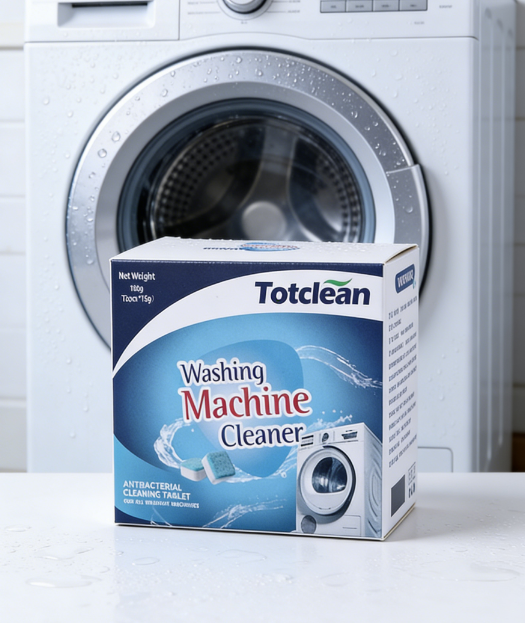 Deep Cleaning Washing Machine Cleaner Effervescent Tablets - Deodorizing & Scale Removal for Top & Front Load Washers - Removes Hidden Grime, Mold & Musty Odors (12pcs/Pack)