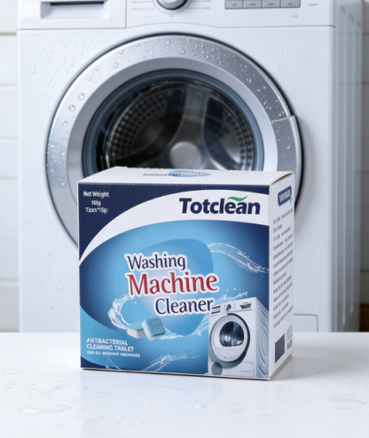 Deep Cleaning Washing Machine Cleaner Effervescent Tablets - Deodorizing & Scale Removal for Top & Front Load Washers - Removes Hidden Grime, Mold & Musty Odors (12pcs/Pack)