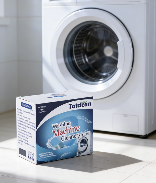 Deep Cleaning Washing Machine Cleaner Effervescent Tablets - Deodorizing & Scale Removal for Top & Front Load Washers - Removes Hidden Grime, Mold & Musty Odors (12pcs/Pack)