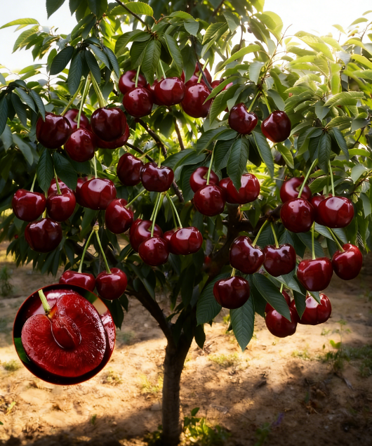 Giant Cherry Fruit Tree: Grow Sweet Cherries with Just One Tree at Home