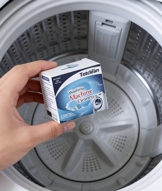 Deep Cleaning Washing Machine Cleaner Effervescent Tablets - Deodorizing & Scale Removal for Top & Front Load Washers - Removes Hidden Grime, Mold & Musty Odors (12pcs/Pack)