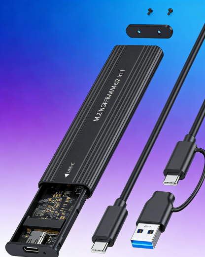 Ultra-Fast Mini Portable SSD | Large Capacity External Hard Drive | High-Speed USB 3.1 Data Transfer for Laptop, Phone & Tablet