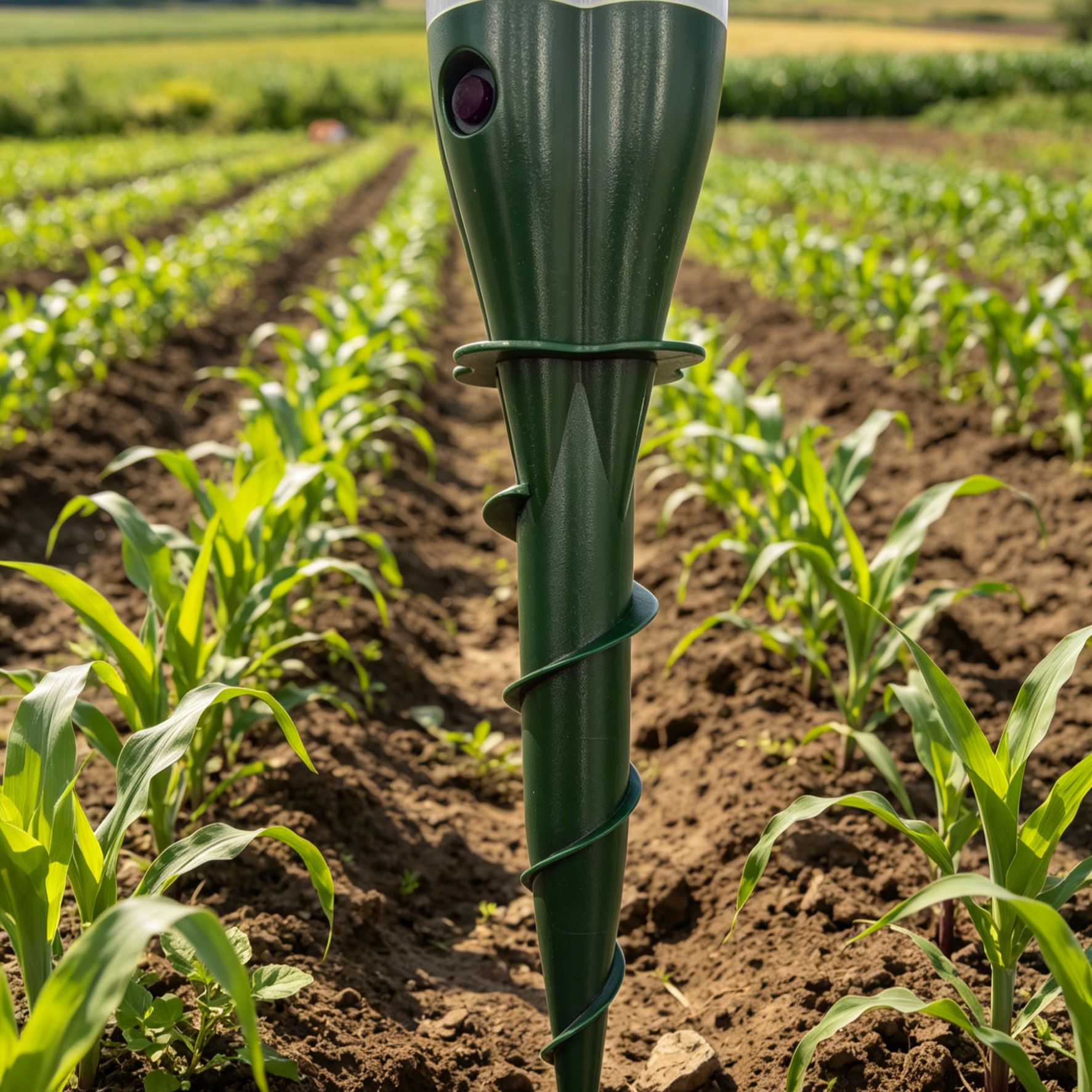 Solar Ultrasonic Repeller | Bird Deterrent Spike | Electronic Rodent Control | Gopher Chase Spike | Outdoor Pest Repeller | Solar Powered Bird Scarer | Farm Crop Protector