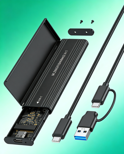 Ultra-Fast Mini Portable SSD | Large Capacity External Hard Drive | High-Speed USB 3.1 Data Transfer for Laptop, Phone & Tablet