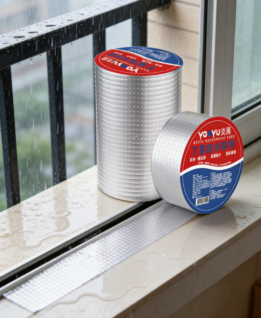 Pita Pelekat Kalis Air Aluminum Foil Butyl 【Beli 1 Percuma 1】- Pelekat Atap Bocor Super Kuat - Sesuai untuk Retakan Dinding, Paip & Atap Zink (Tahan Panas & Hujan)