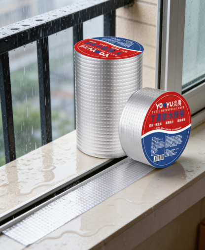 Pita Pelekat Kalis Air Aluminum Foil Butyl 【Beli 1 Percuma 1】- Pelekat Atap Bocor Super Kuat - Sesuai untuk Retakan Dinding, Paip & Atap Zink (Tahan Panas & Hujan)