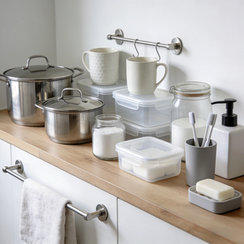 Kitchen and bathroom supplies