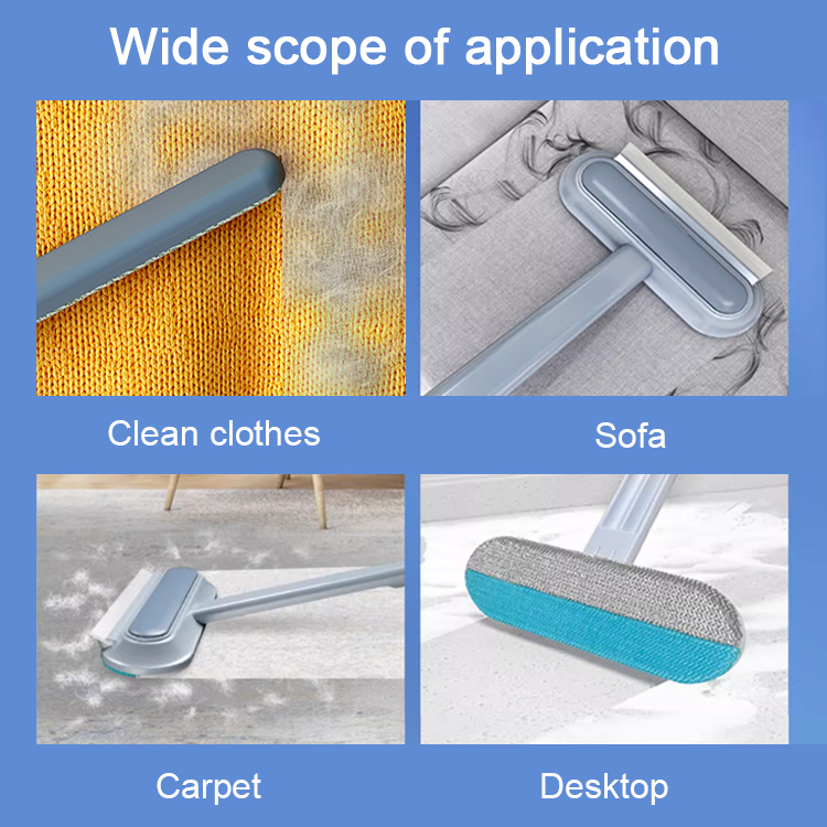 Multi-purpose double-sided dust removal brush