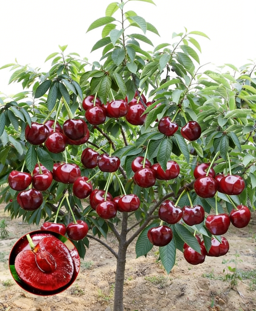 Giant Cherry Fruit Tree: Grow Sweet Cherries with Just One Tree at Home